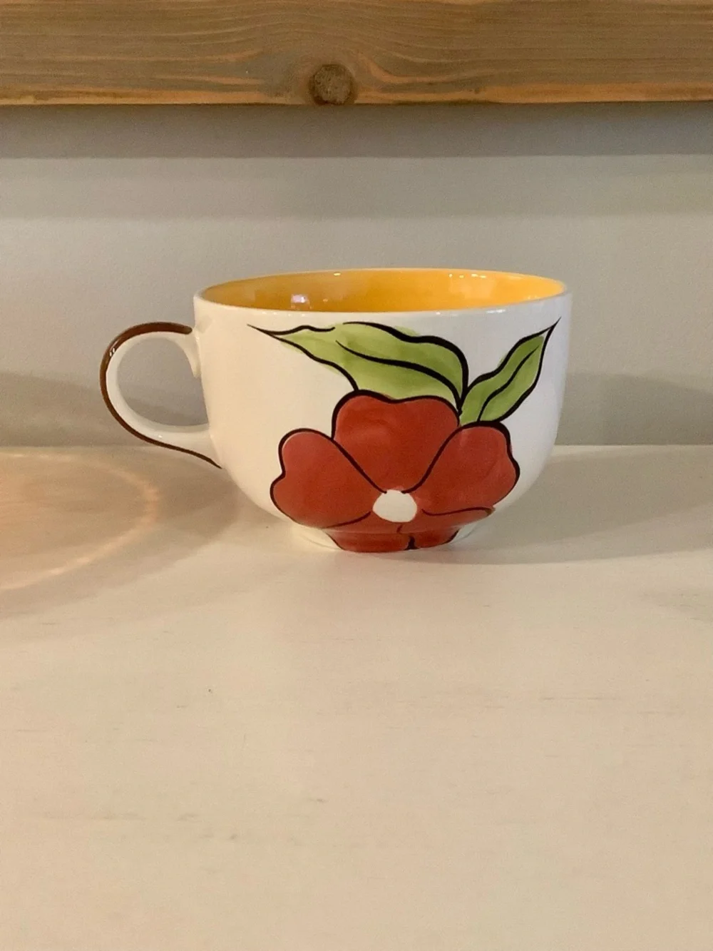 Pier 1 Large Floral Patterned Mug